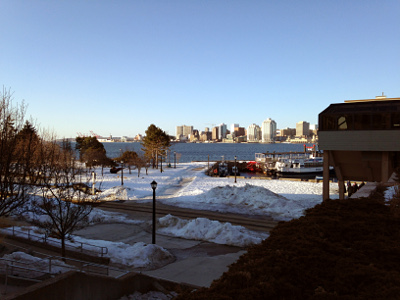 The waterfront on Easter morning